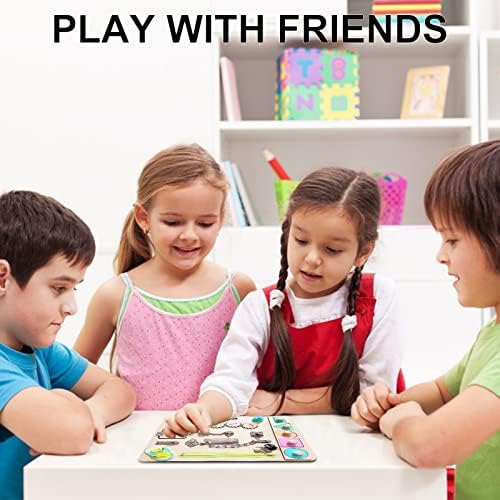 Икауфен Монтесори Зафатена Табла За Мали Деца, Детски Дрвени Сензорни Играчки Активности За Учење Во Предучилишна Возраст-Играчка За Патување