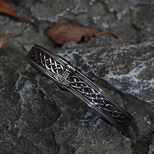 Гуошуанг нордиска викиншка руна один тор мјолнир нараквица од нерѓосувачки челик за мажи бангл подарок
