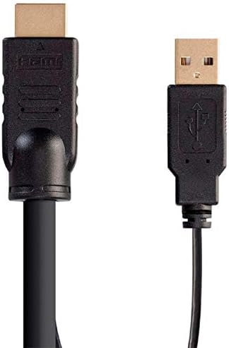 MONOPRICE HDMI USB Комбо Кабел - 3 Стапки, 4K@60Hz, Висок Динамички Опсег ЗА Kvm Прекинувачи-Прекинувач Серија Црна