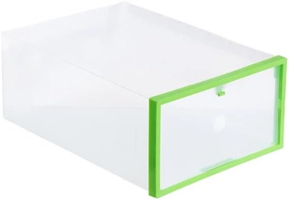 JTWMY 10PCS чевли кутија Транспарентна стабилна кутија за фиоки за кутии Нова пластична кутии за складирање Организатор за чевли за