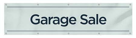 CGSignLab | „Продажба на гаража -базичен задеј“ отпорен на ветерна мрежа винил банер | 8'x2 '