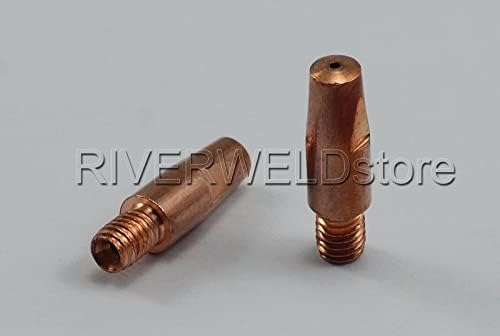 Riverweld 24kd MB24 Совет за контакт .035 држач за конусен гас на млазницата одговара 24kd MB24 MIG Mag CO2 заварување факел 32 парчиња