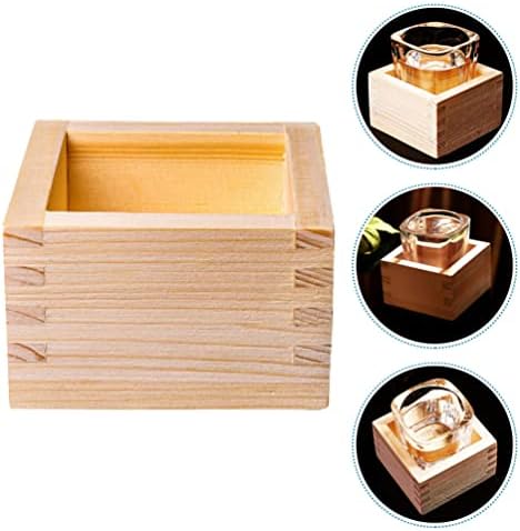 Чаши од дрва од дрво јапонски кутии масу дрвени чаши недовршени дрвени моливче држач кунгфу теакуп за домашна кујна еспресо кафе