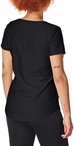 Под оклоп, женска исчезнена кошула со кратки ракави, црна /тонална, x-large