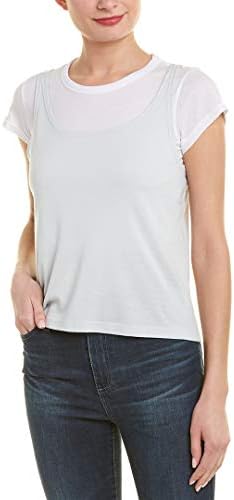 Monенска женска бела кошула w/резервоар за ребра