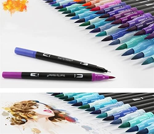 CCBUY 100/120 бои акварели уметнички маркери Поставете четка за четка со двојно врв фининер за цртање на канцелариски материјал за