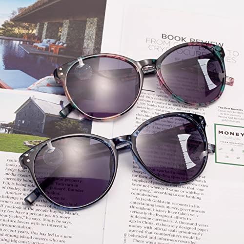 Лиансан Преголеми Мачкини Очи Прогресивно Мултифокусно Читање Очила ЗА Сонце За Жени УВ400 Мултифокални Читачи На Сонце за Растојание од 20 стапки