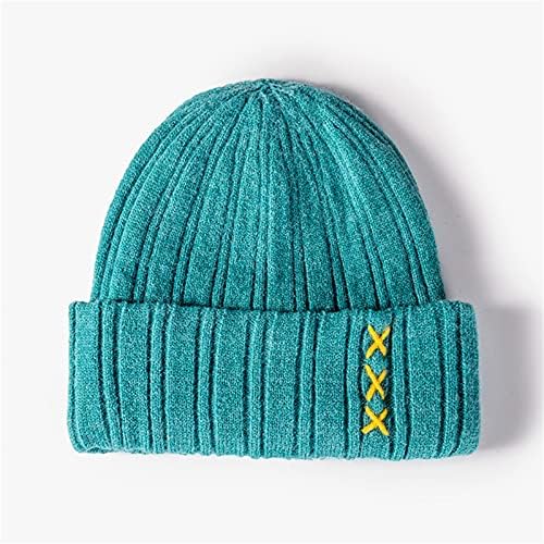 Менхонг на отворено плетена зимска капа волнена обична унисекс задебела топла модна капа бејзбол капачиња летна колиба