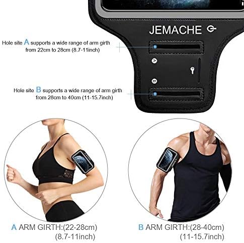 iPhone 14 Pro Max, 13 Pro Max, 14 Plus Armband, Jemache Water отпорен салата за вежбање на вежбање на рака за iPhone 14 Plus,