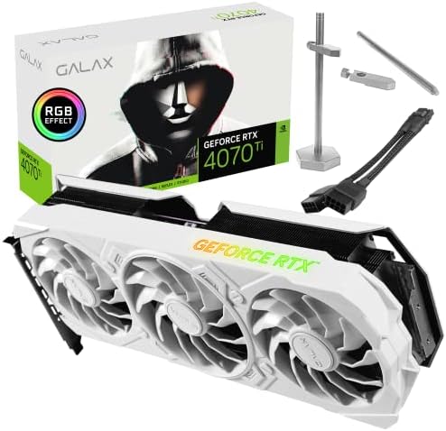 Galax Geforce RTX ™ 4070 Ti EX Gamer White, 12 GB, GDDR6X, 192-битен, DP*3/HDMI 2.1/DLSS 3/Gaming Graphics Card