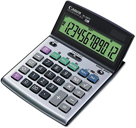 Канон BS1200TS 12-цифрен калкулатор за десктоп, навалување adj. ЛЦД, двоен PWR, беж