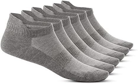 Чорапи за патики на Bonisto-6-пар со ниско-унисекс спортски чорапи-меки чорапи со памук на глуждот
