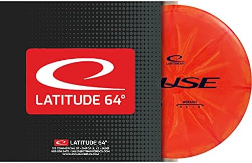 Latitude 64 Retro Burst Fusg Fusg Midrange Disc Disc Disc | Лесно е да се фрли Фризби голф Мидренж | Одлично за почетници | 170g плус