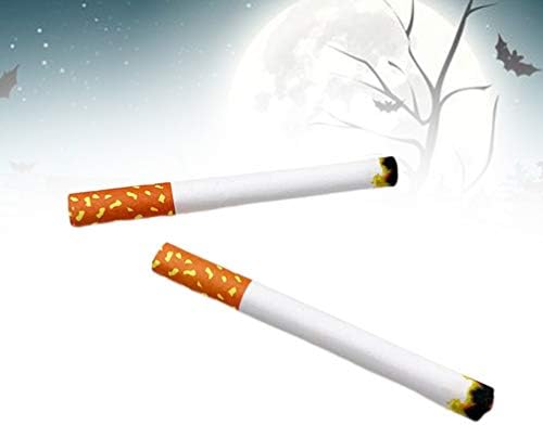 Pretyzoom 4pcs лажни пуфти цигари реални шега цигари хартија цигари за шега, костум за Ноќта на вештерките, филм или театарска претстава
