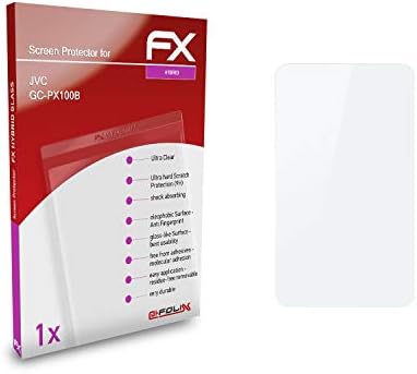 Атфоликс пластично стакло заштитен филм компатибилен со JVC GC-PX100B стакло заштитник, 9H хибриден стаклен стаклен екран заштитник