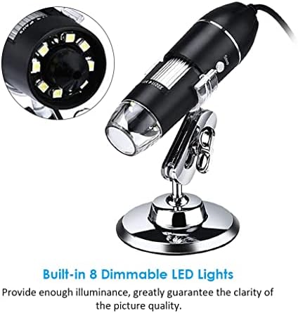 WFJDC Дигитален Микроскоп Лупа Камера Со Светлина Полнење Стојат Рачни Инспекција Зголемувачот