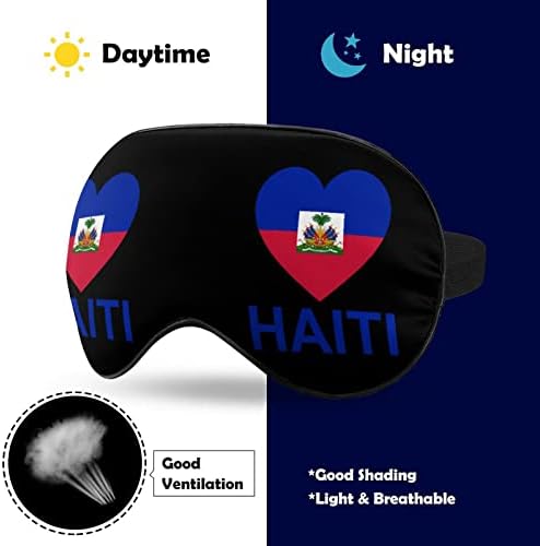 Loveубов Хаити маска за спиење Трајни стапици меки маски за очи со прилагодлива лента за жени жени