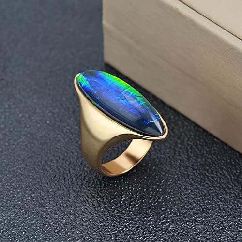 2023 година Нов кристал американски и европски прстен метал прстен ладен женски ретро мулти-бои прстен ветерни прстени тинејџерски прстени