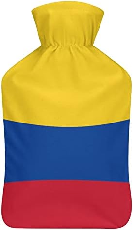 Колумбија знаме гума шише со топла вода со руно покривање на нозете потопла торба за топла вода