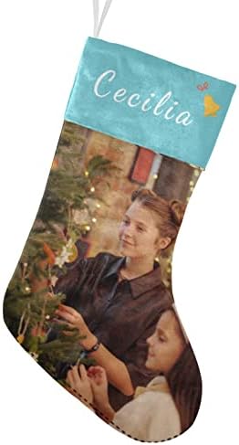 Божиќни чорапи за внимателна уметност Персонализирани персонализирани Божиќни чорапи Име Божиќни чорапи за Божиќ