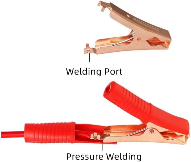 Хејарбеит 100а Тешки Изолирани Алигаторски Клипови, Батериски Електрични Клипови За Тестирање За Автомобилски Чамец Со Автомобил Црвено