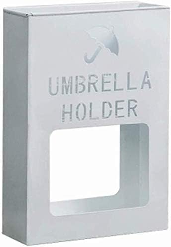 Lxdzxy чадор стои, во затворен модерни минималистички решетки за складирање на ковано железо 'рѓа креативна кутија рамка за подот чадор за ходник, бело