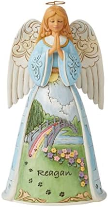 Enesco Jim Shore Heartwood Creek Rainbow Bridge Pet Bereavement Angel Figurine, 9,75 инчи, повеќебојни