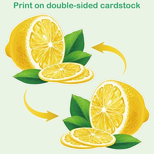45 парчиња исечоци од лимон за летни огласни табла лимон акценти назад во училишните украси во училницата