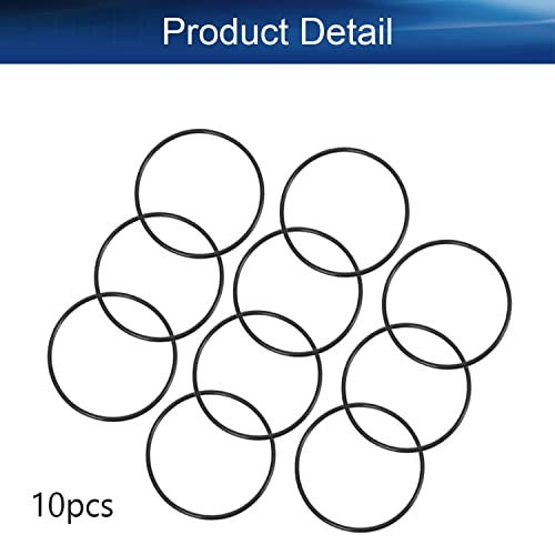 10 парчиња нитрилна гума О-прстени, 4,69inch OD X 4,48inch ID X 0,1inch Ширина, метрички запечатување нитрил NBR гумени мијалници за поправка