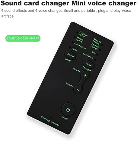 Tbiiexfl Мини Звучна Картичка Преносни Звучни Ефекти Машина За Менување Глас Уред Аудио Картичка За Пренос Во Живо Онлајн Разговор Пеење