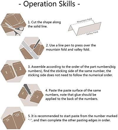 WLL-DP 3D Steed Shape Parper Craft DIY хартија за хартија модел рачно изработена оригами загатка хартија скулптура тродимензионална геометриска декорација на домови