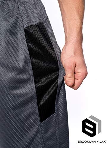 Машка премиум активни атлетски перформанси шорцеви со џебови - 5 пакувања