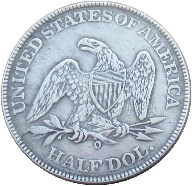 Американско знаме на половина долар 1853 Сребрена позлатена реплика комеморативна монета