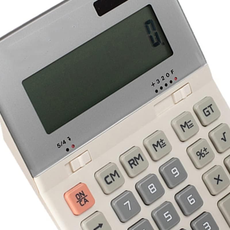 Класичен калкулатор XWWDP Класичен Трајни финансиски сметководствени пари Голема двојна моќност Голем екран Големи копчиња Десктоп