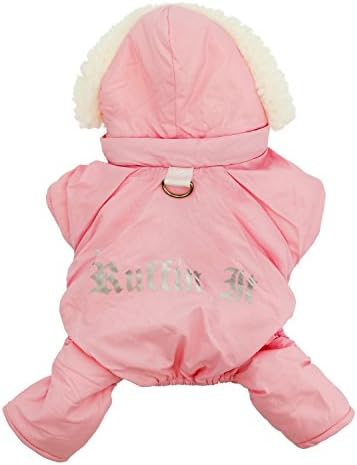 Doggie Design Pink Ruffin It Dog Snow Sume Surness - розов медиум