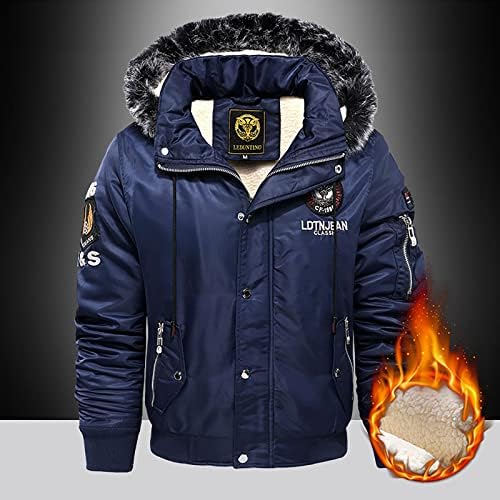 ADSSDQ плус големина јакна мажи со долга ракав случајна зимска надворешна удобна јакна тешка графичка топли дуксери со копче8