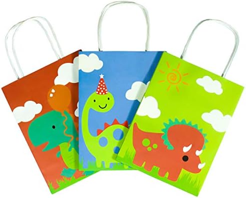 15 парчиња торби за подароци за забава со диносаурус за забави за забави за забави за забави за забавување на куќи за подароци