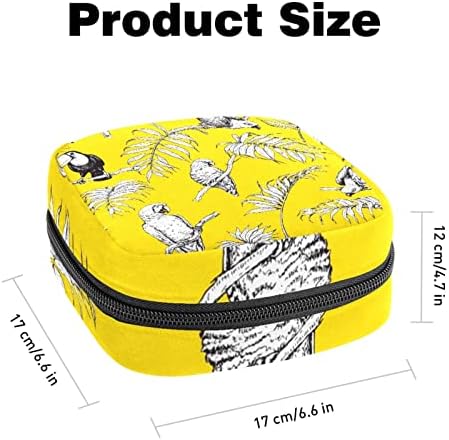 Дрвендрвец животински образец санитарна торба за складирање на салфетки за салфетка, преносен период, торбички торбички за период