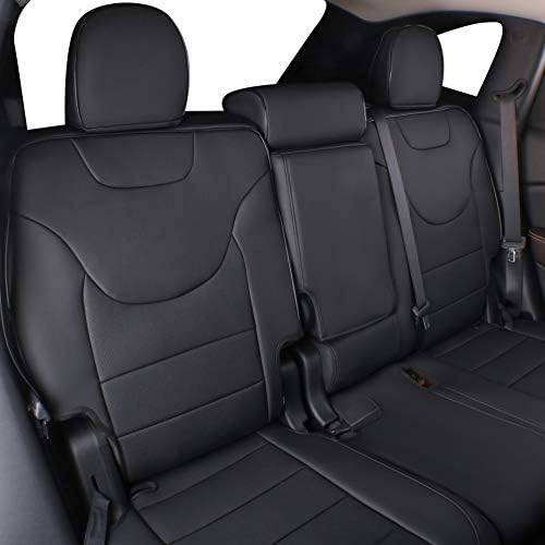 EKR Custom Fit Full Set Car Seat Seat Covers за Select Jeep Renegade 2015 2017 2017 2018 2019 2020 2021 2021 2022 - Leatherette