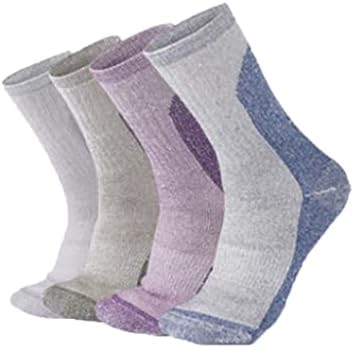 Liuzh 4 пара волна чорапи за мажи жени топло пешачење перниче унисекс чорапи планинарски ски -спортски чорапи)