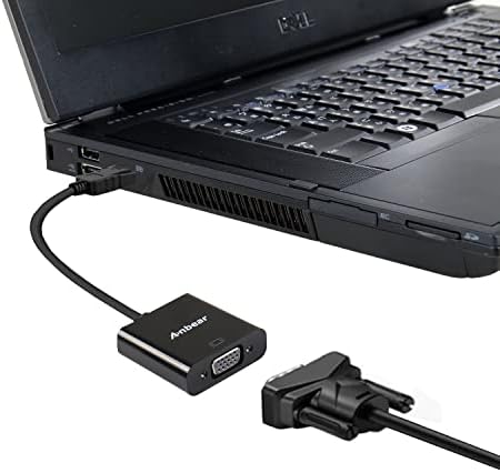 Anbear DisplayPort До Vga Адаптер, Порта За Прикажување НА VGA Конвертор Позлатена За DisplayPort Овозможени Десктоп Компјутери и Лаптопи ДО