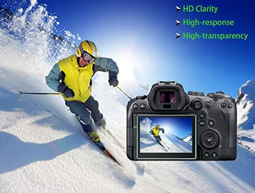 Huipuxiang EOS R8 Заштитник На Екранот За Canon Eosr8 Камера, 0,3 mm Висока Дефиниција 9H Цврстина Оптички Lcd Премиум Стакло Заштитен Капак