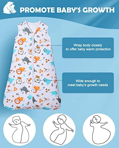ЛИКТИН БЕБЕ БЕЗБЕДНОСТ КОМА 2,5 ТОГ, Зимска вреќа за спиење за бебиња со прилагодлива должина, ќебе за носење на шипки со двонасочен