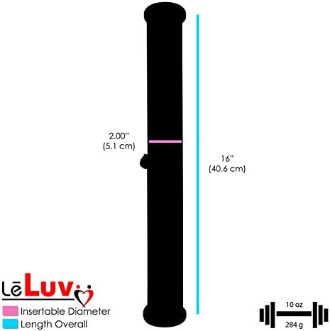 Вакуумска пумпа за пенисот LeLuv Макси сина природна машка подобрување вклучува мерач со двојна другар 22 инчи x 2,0 инчи цилиндар