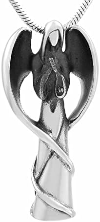 Biaihqie Angel Wing Wing Nirestiance Steel Cremation Jewelry Hold There Ashes Keepsake Cremation Urn ѓердан