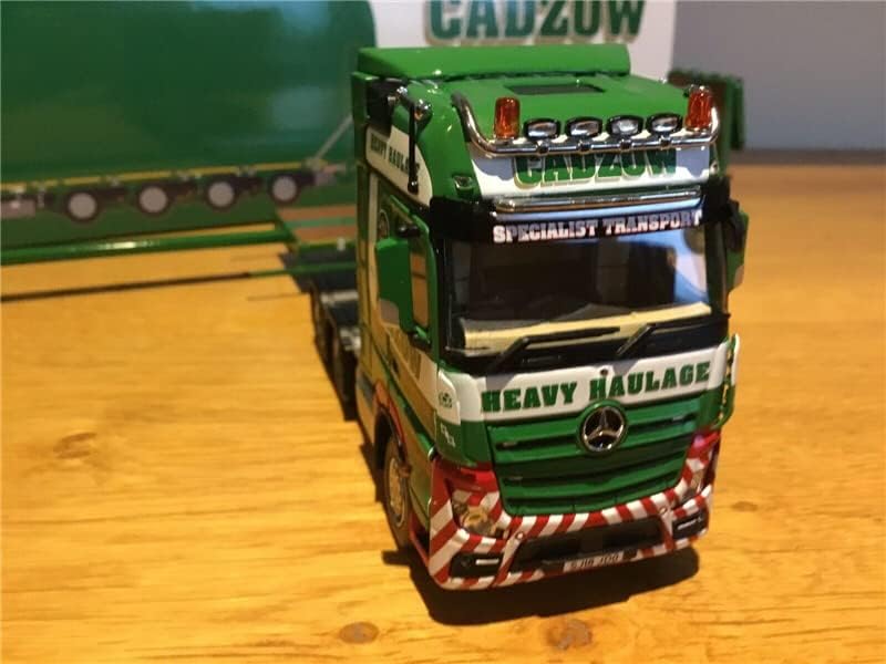 IMC за MB Actros Gigaspace 6x4 со Nooteboom MCOS 4-оски полу-натоварувач 4 оска со рампи 1/50 Diecast Truck Pre-Build Model