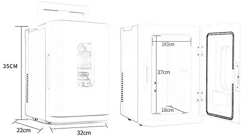 10L Мини фрижидер со рачка за носење, преносен тивок countertop фрижидер инверичен автомобил компактен фрижидер | Топ фрижидер со ниска