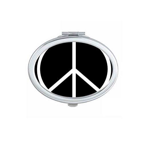 Симбол на мирот Нуклеарна Антивоена Шема Огледало Пренослив Преклопен Рачен Шминка Двојни Странични Очила