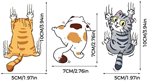 симоидни Мачки Цртани Налепници Личност Смешна Налепница За Гребење Автомобил Електричен Автомобил Покривка За Гребење Смешни Мачки Украсна