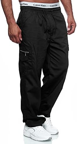 Взикаи машки карго панталони опуштени вклопни џокери џокери за џемпери за мажи кои тренираат обични долги панталони